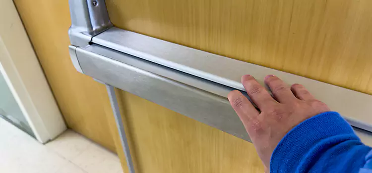 Installing a Push Bar on a Door Salmon Creek